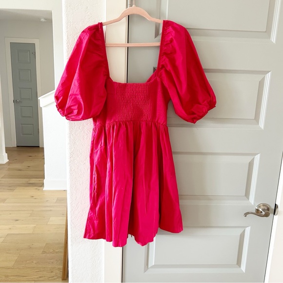 NWT Anthropologie Maeve Puff Sleeve Sweetheart Mini Dress - Picture 3 of 5